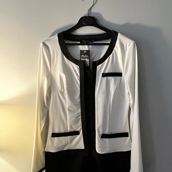 Beautiful black and white dress - Picture 2 of 3